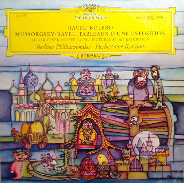 Maurice Ravel / Modest Mussorgsky - Herbert von Karajan · Berliner Philharmoniker : Bolero / Tableaux D'Une Exposition (LP, RE)
