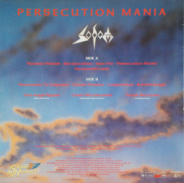 Sodom : Persecution Mania (LP, Album)
