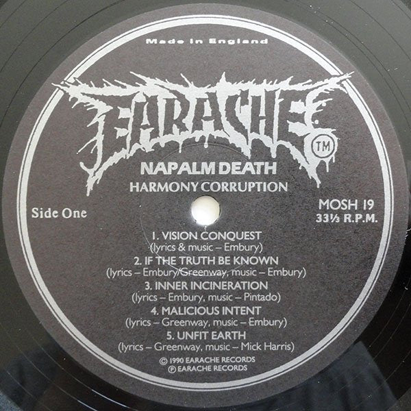 Napalm Death : Harmony Corruption (LP, Album)