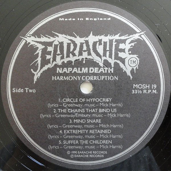 Napalm Death : Harmony Corruption (LP, Album)
