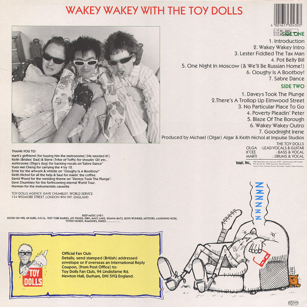 Toy Dolls : Wakey Wakey! (LP, Album)