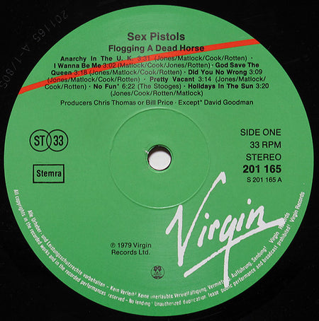 Sex Pistols : Flogging A Dead Horse (LP, Comp, RE)