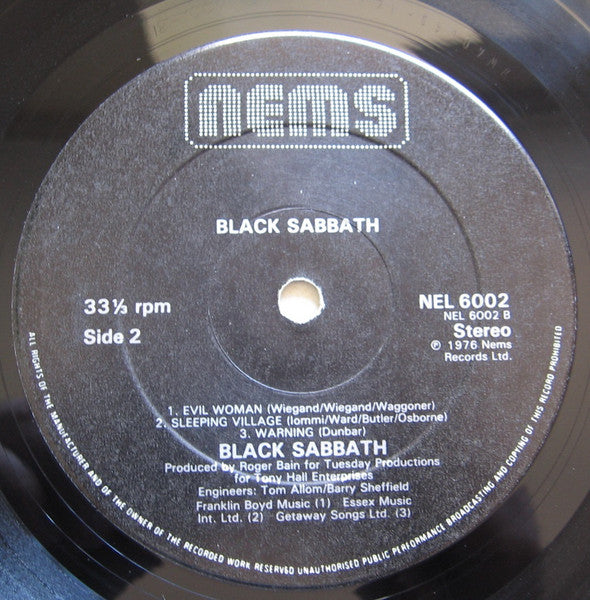 Black Sabbath : Black Sabbath (LP, Album, RE, Gat)