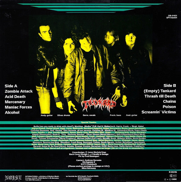 Tankard : Zombie Attack (LP, Album)