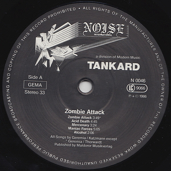 Tankard : Zombie Attack (LP, Album)