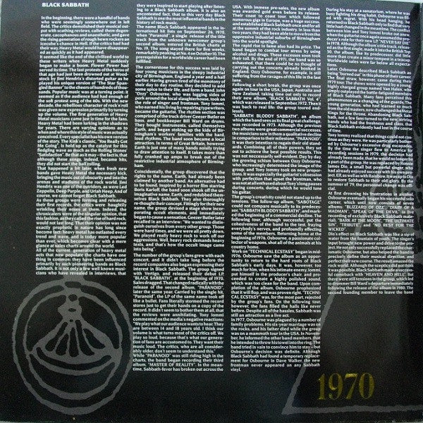 Black Sabbath : Blackest Sabbath: Black Sabbath 1970-1987 (2xLP, Comp, Gat)