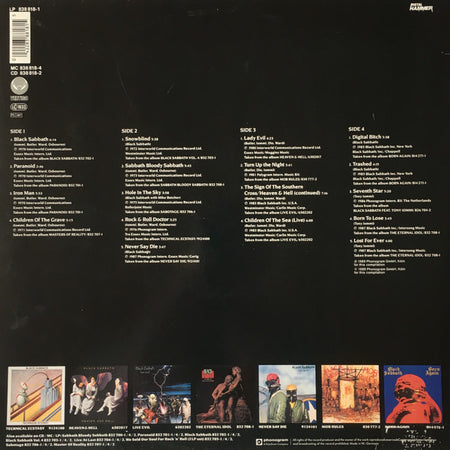 Black Sabbath : Blackest Sabbath: Black Sabbath 1970-1987 (2xLP, Comp, Gat)