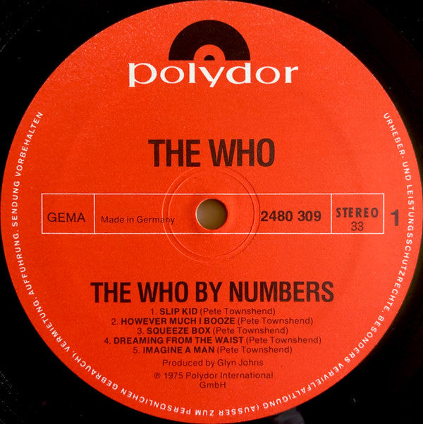 The Who : The Who By Numbers (LP, Album)