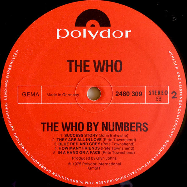 The Who : The Who By Numbers (LP, Album)