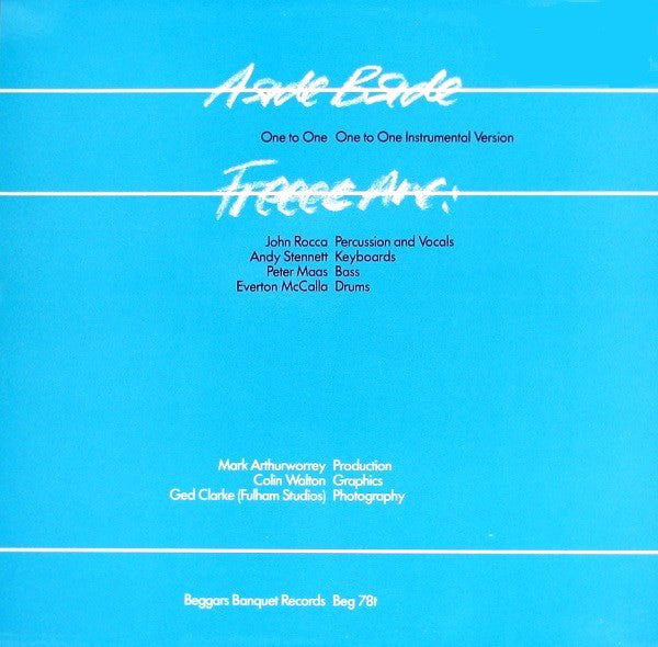 Freeez : One To One (Remix) / Alone (12", Single)
