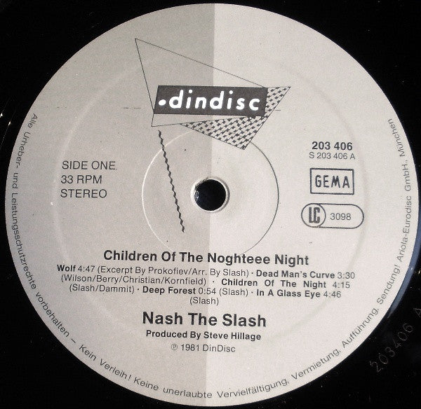 Nash The Slash : Children Of The Night (LP, Album)
