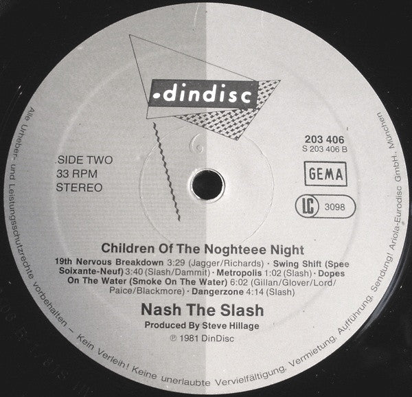 Nash The Slash : Children Of The Night (LP, Album)