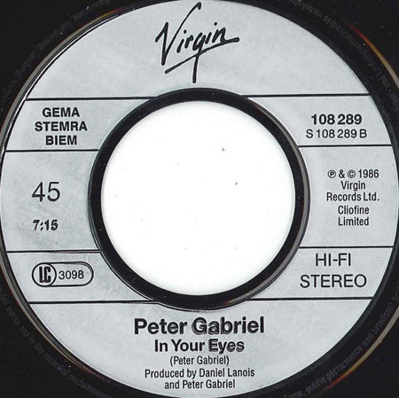 Peter Gabriel / Kate Bush : Don't Give Up (7", Single)
