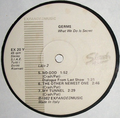 Germs : What We Do Is Secret (12", EP, Comp)