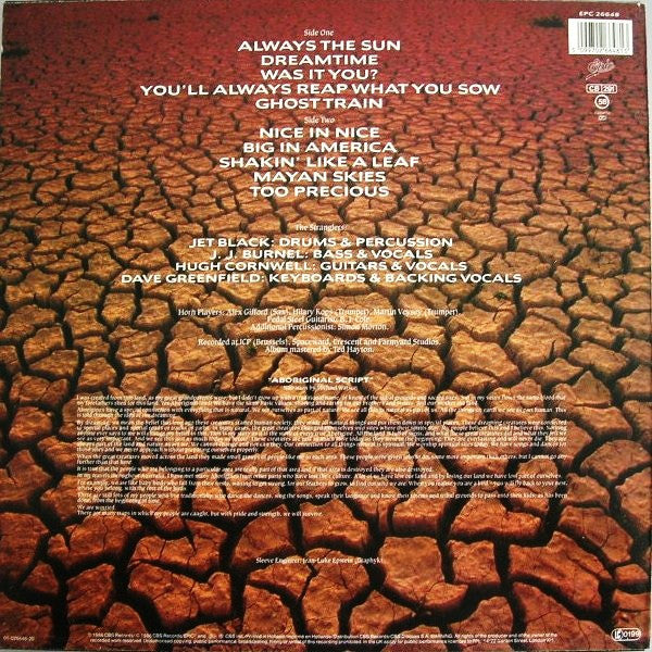 The Stranglers : Dreamtime (LP, Album)