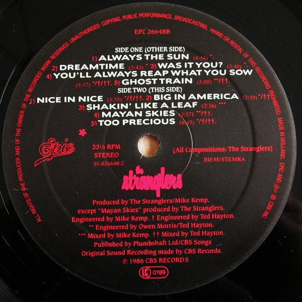 The Stranglers : Dreamtime (LP, Album)