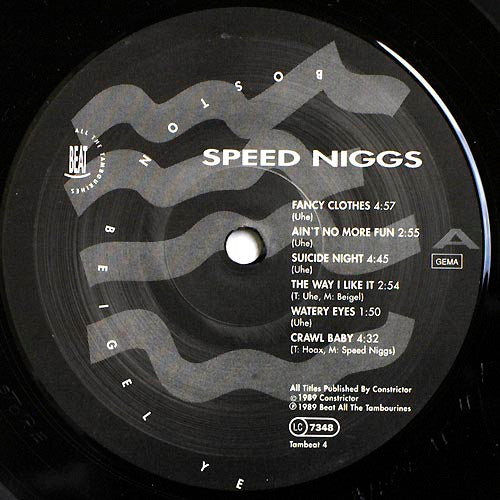 Speed Niggs : Boston Beigel Yeah!! (LP, Album)