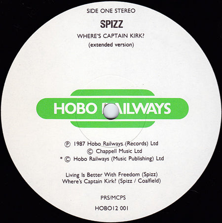Spizz : Where's Captain Kirk? (12")