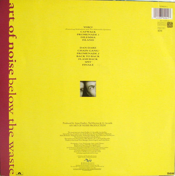 The Art Of Noise : Below The Waste (LP, Album)