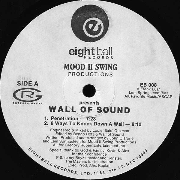 Mood II Swing Presents Wall Of Sound : Penetration / 8 Ways To Knock Down A Wall / I Need Your Luv (Right Now) (12")