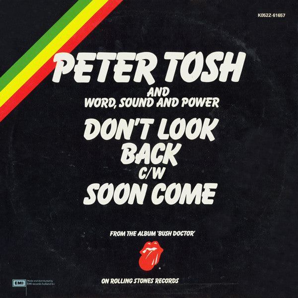 Peter Tosh : Don't Look Back / Soon Come (12")