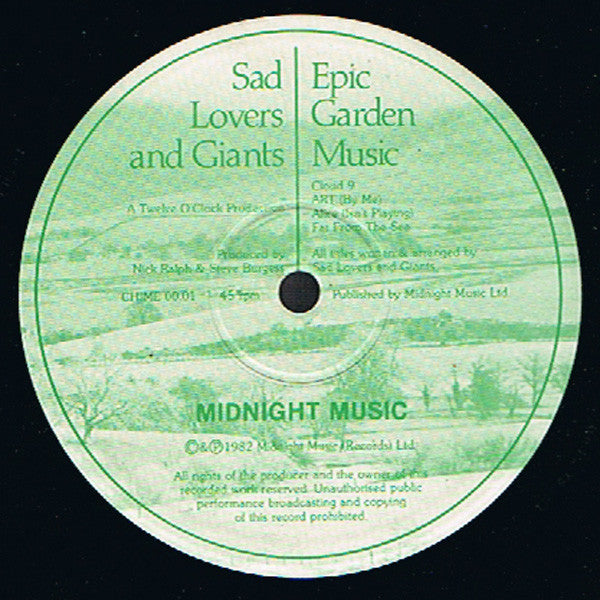 Sad Lovers And Giants : Epic Garden Music (LP, Album)