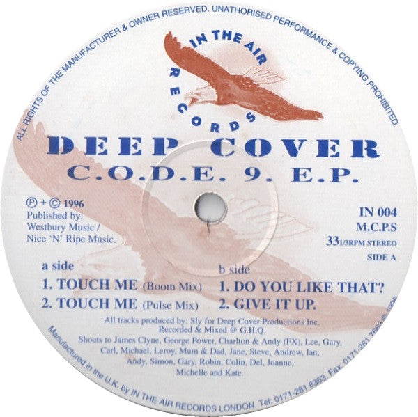 Deep Cover Inc : C.O.D.E. 9. E.P. (12", EP)