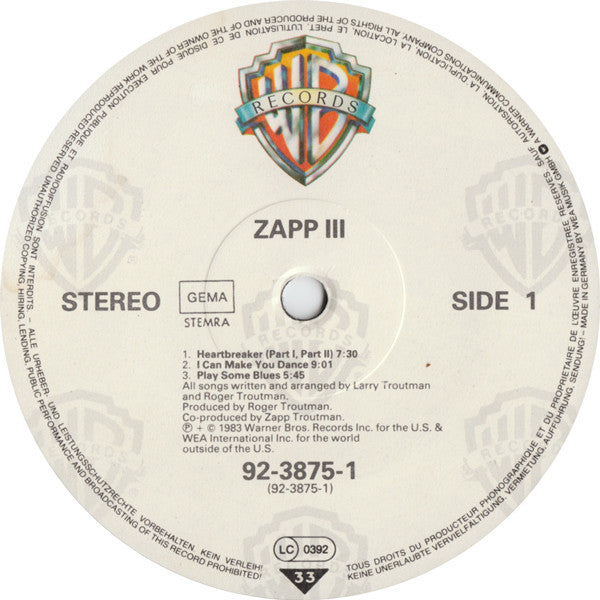 Zapp : Zapp III (LP, Album)