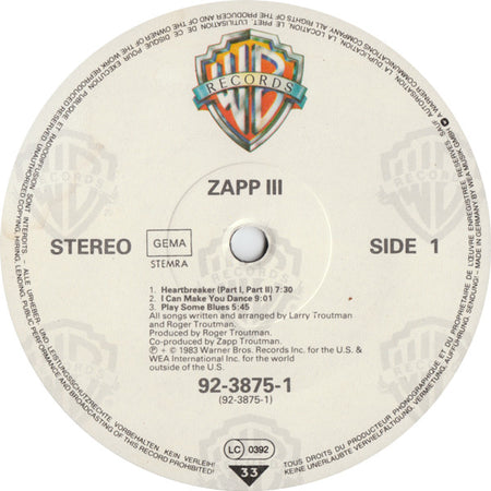 Zapp : Zapp III (LP, Album)