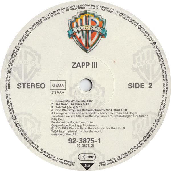 Zapp : Zapp III (LP, Album)