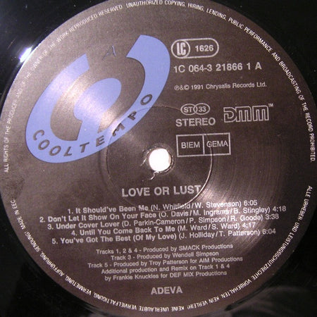 Adeva : Love Or Lust? (LP, Album + 12", Ltd)