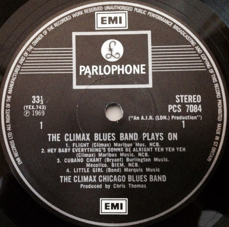 Climax Blues Band : Plays On (LP, Album, RP)
