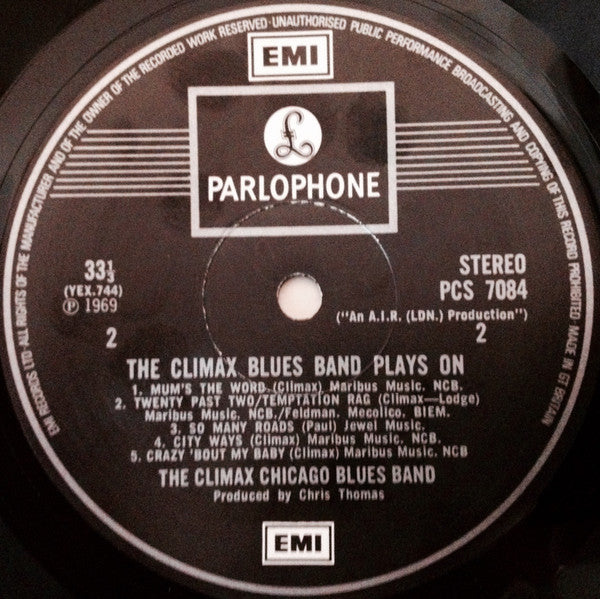 Climax Blues Band : Plays On (LP, Album, RP)