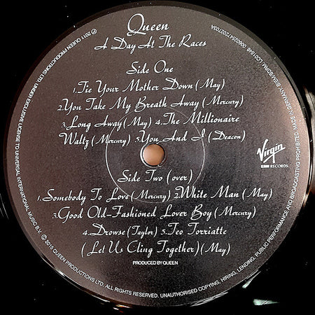 Queen : A Day At The Races (LP, Album, RE, RM, Gat)