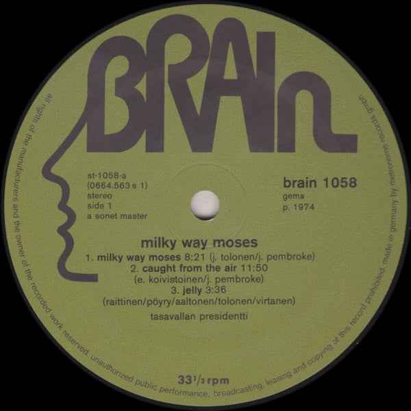 Tasavallan Presidentti Milky Way Moses (LP) (Very Good Plus (VG+))