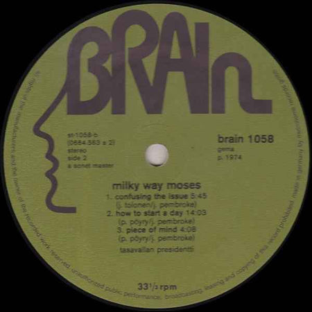 Tasavallan Presidentti Milky Way Moses (LP) (Very Good Plus (VG+))