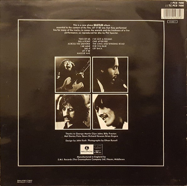 The Beatles : Let It Be (LP, Album, RE)
