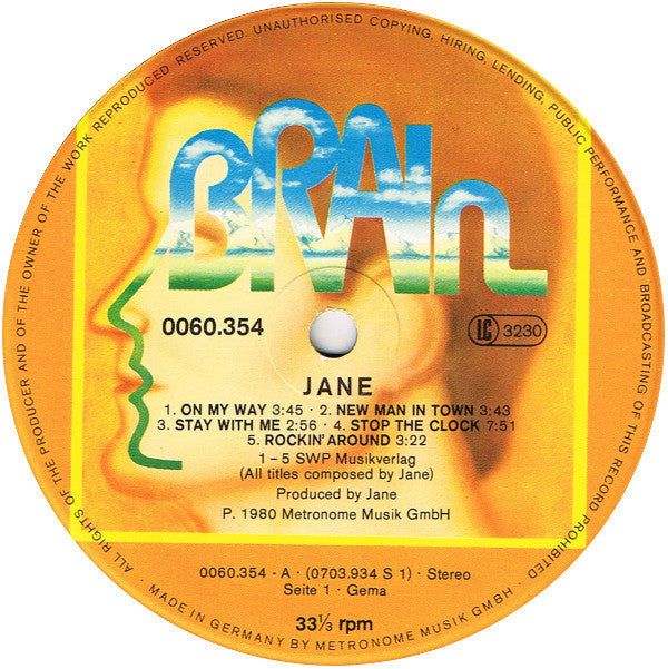 Jane : Jane (LP, Album)