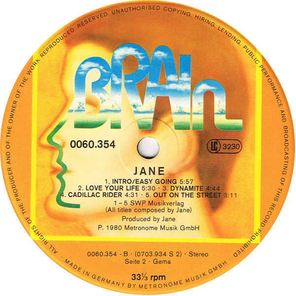 Jane : Jane (LP, Album)