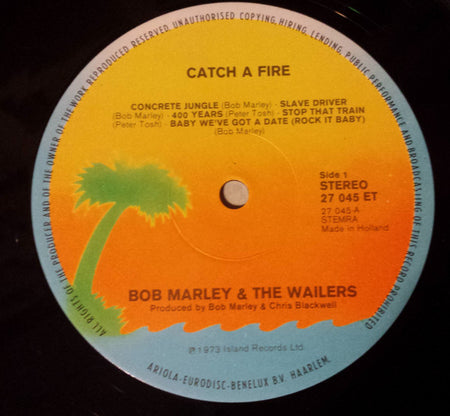 Bob Marley & The Wailers : Catch A Fire (LP, Album, RE)