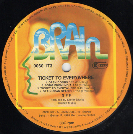 SFF : Ticket To Everywhere (LP, Album)