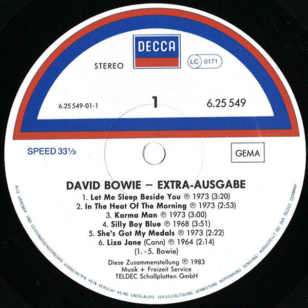 David Bowie : Extra-Ausgabe (LP, Comp)