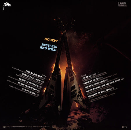 Accept : Restless And Wild (LP, Album)
