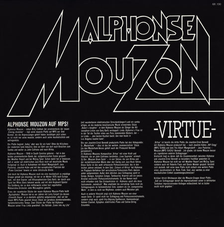 Alphonse Mouzon : Virtue (LP, Album)