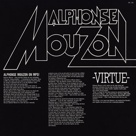 Alphonse Mouzon : Virtue (LP, Album)