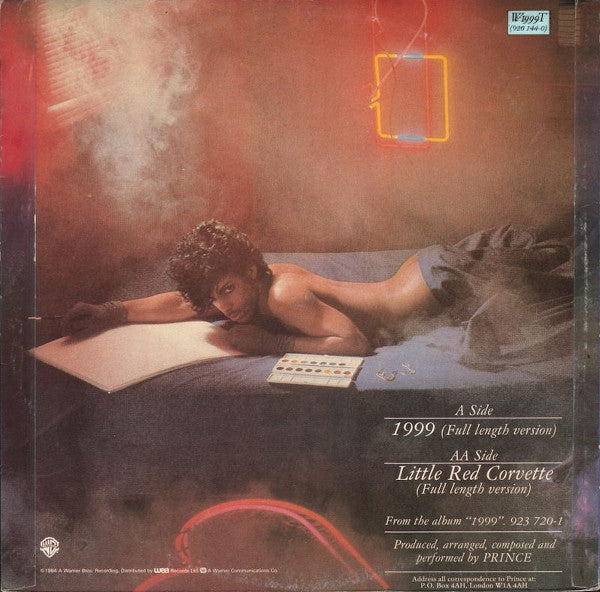Prince : 1999 / Little Red Corvette (12", Single, PRS)