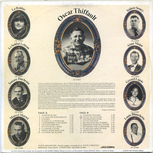 Oscar Thiffault : 20 Grands Succès D'hier (LP, Comp)