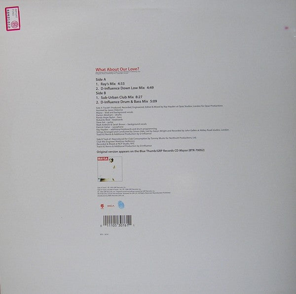 Maysa Leak : What About Our Love? (12")