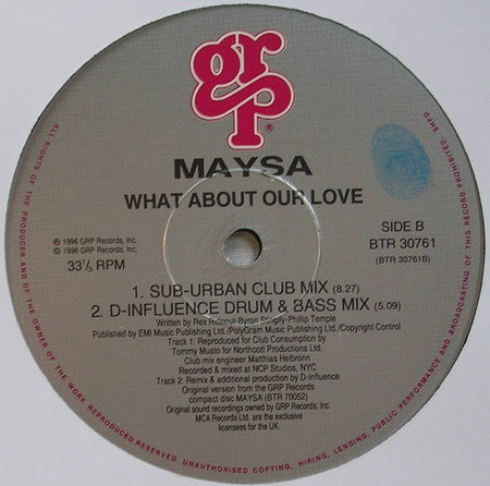 Maysa Leak : What About Our Love? (12")