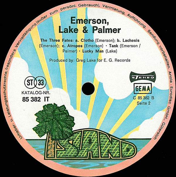 Emerson, Lake & Palmer : Emerson Lake & Palmer (LP, Album, RP)